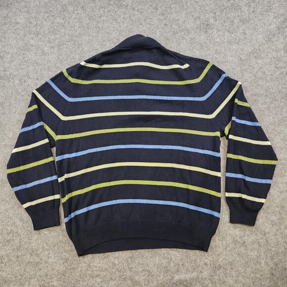 Brooks Brothers 346 Sweater Mens XL Stripe Supima Cotton Knit Pullover Henley - Picture 12 of 13
